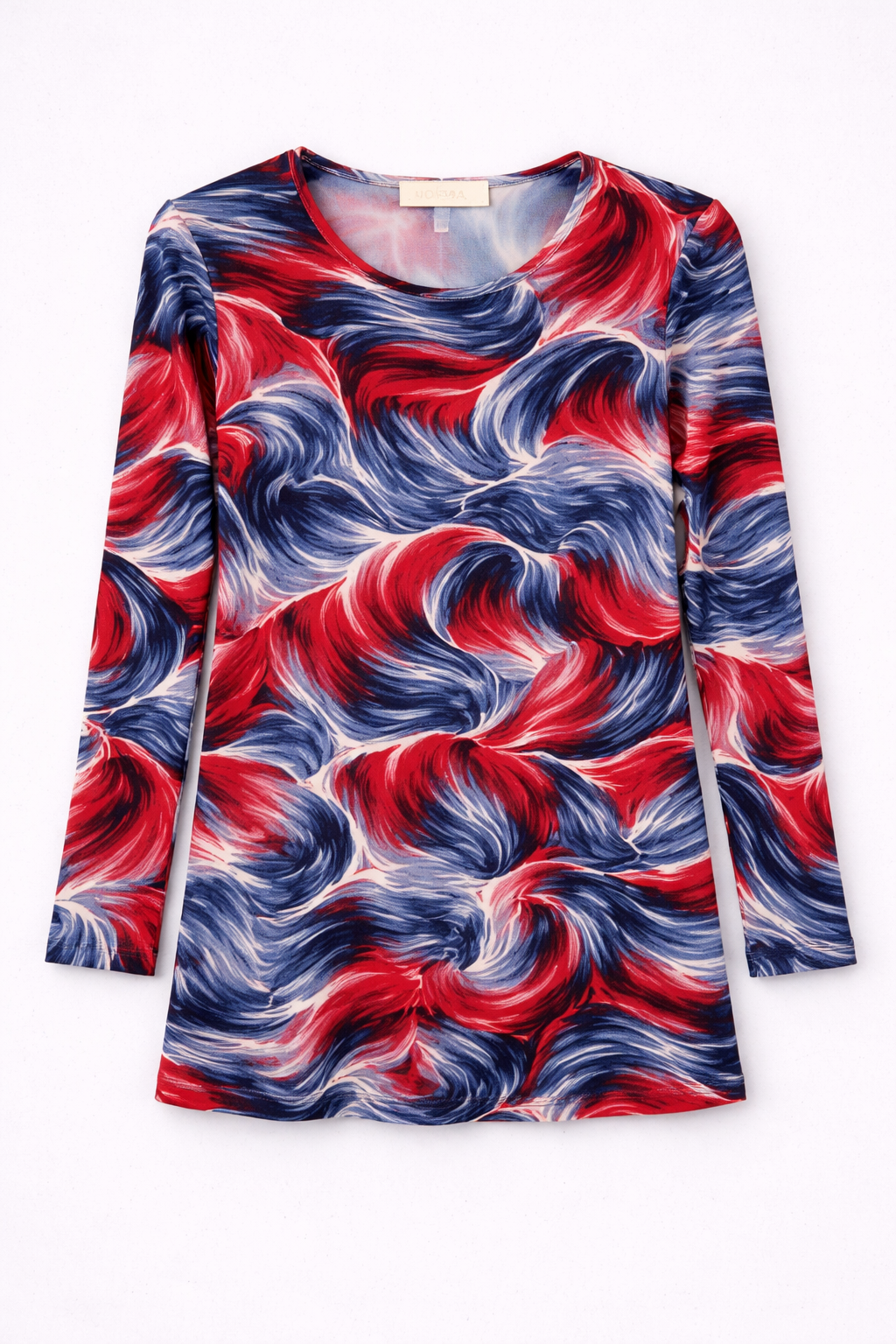Blue Haze Jayne Three-Quarter Sleeve Top