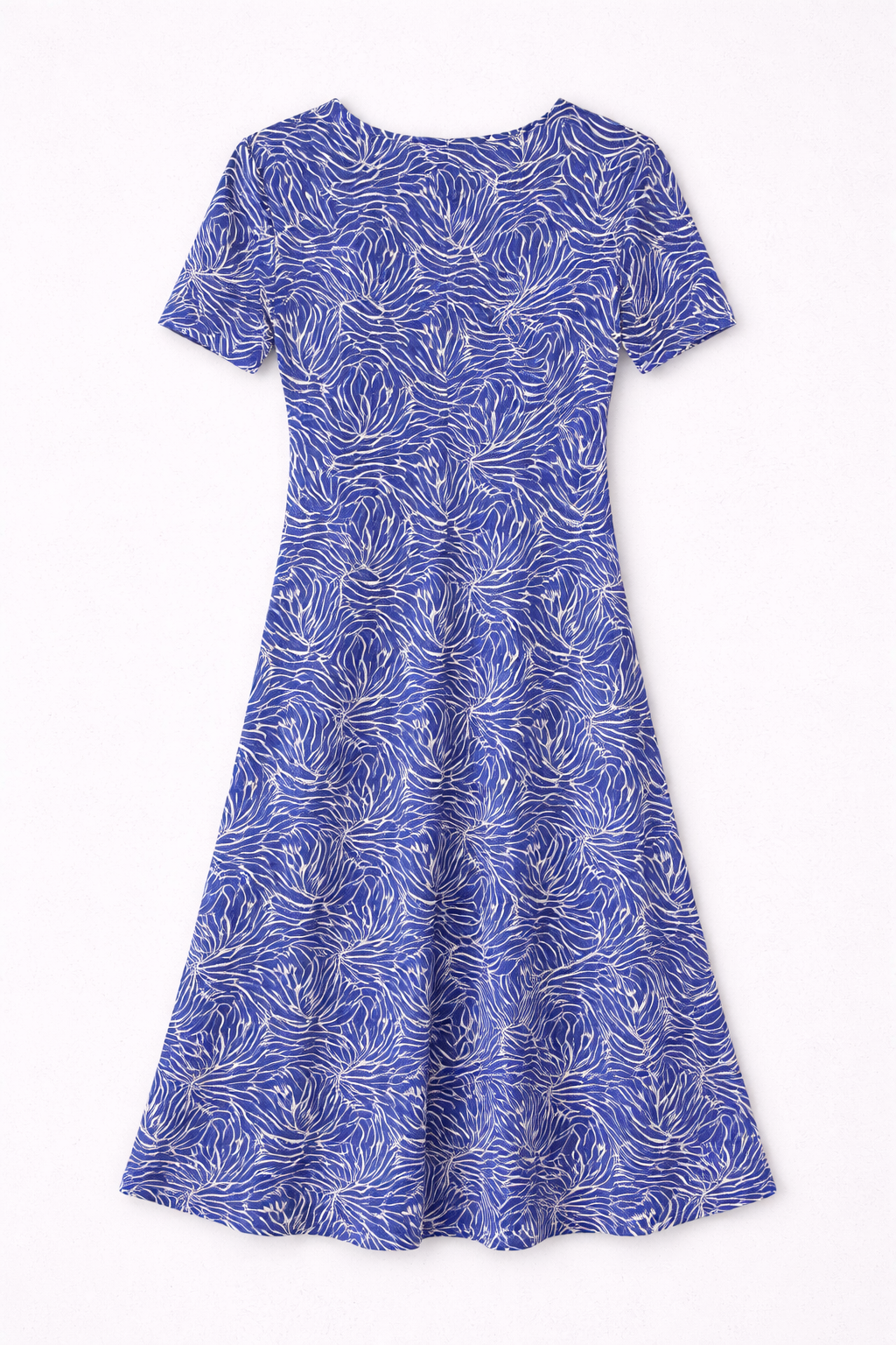Marina Carmel Short Sleeves Fit and Flare Dress
