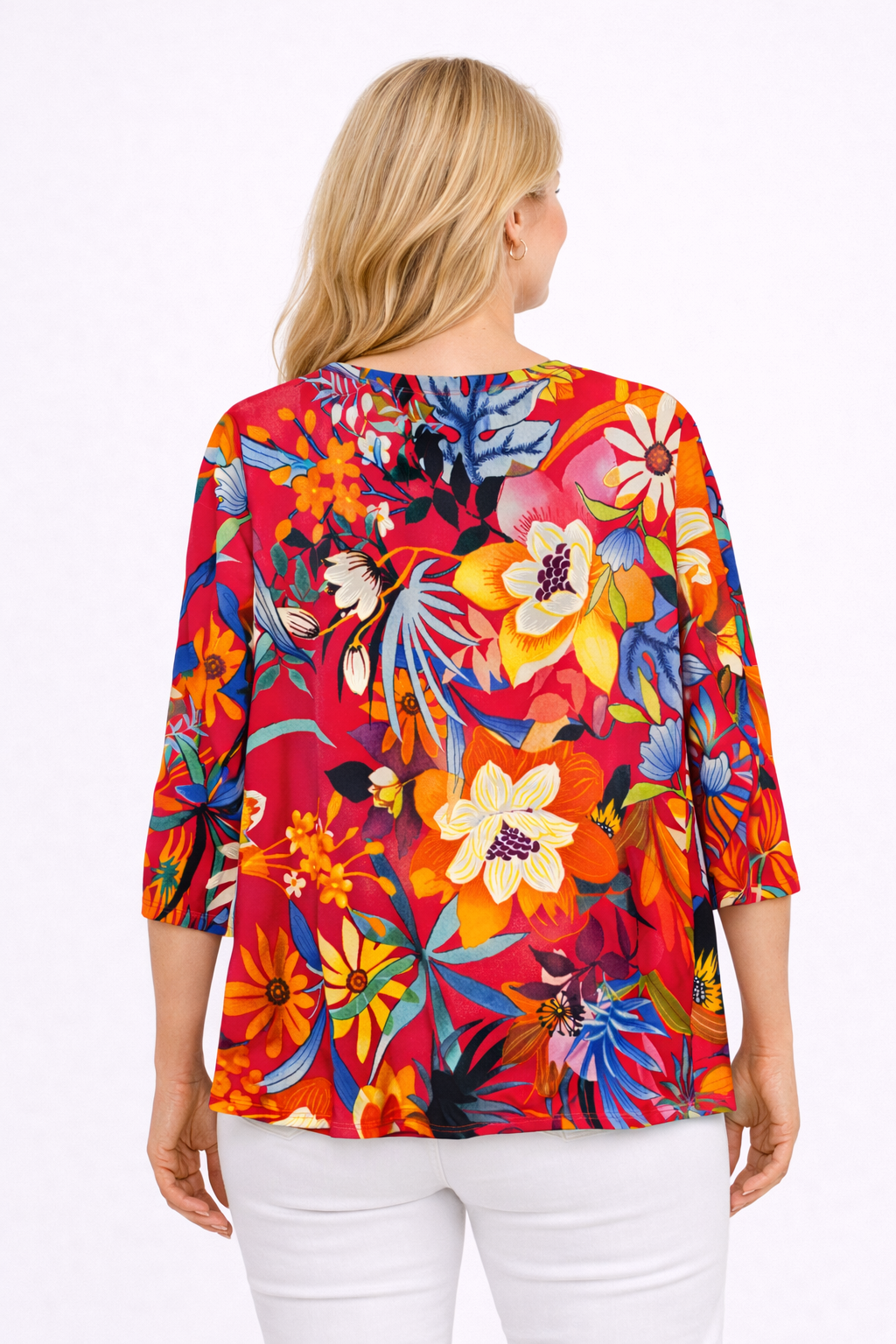 Frida Three-Quarter Sleeve Top
