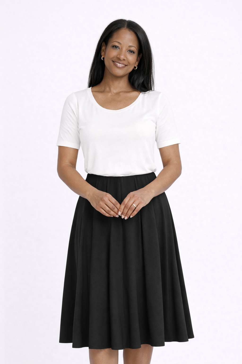 Black Cara Panel Skirts