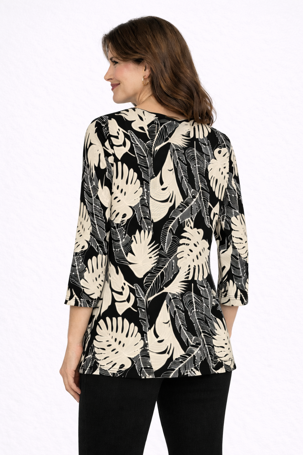 Olive Three-Quarter Sleeve Top