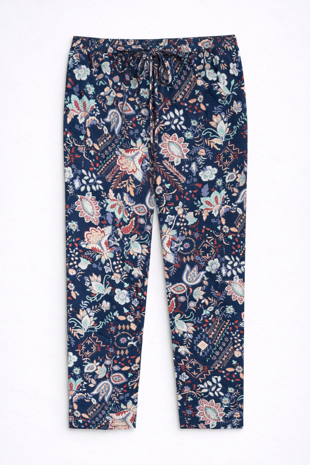 Navy Print Joyce Trousers