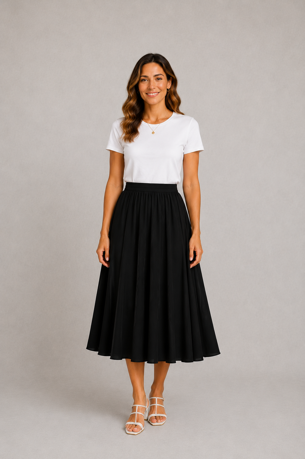Black Cara Panel Skirts