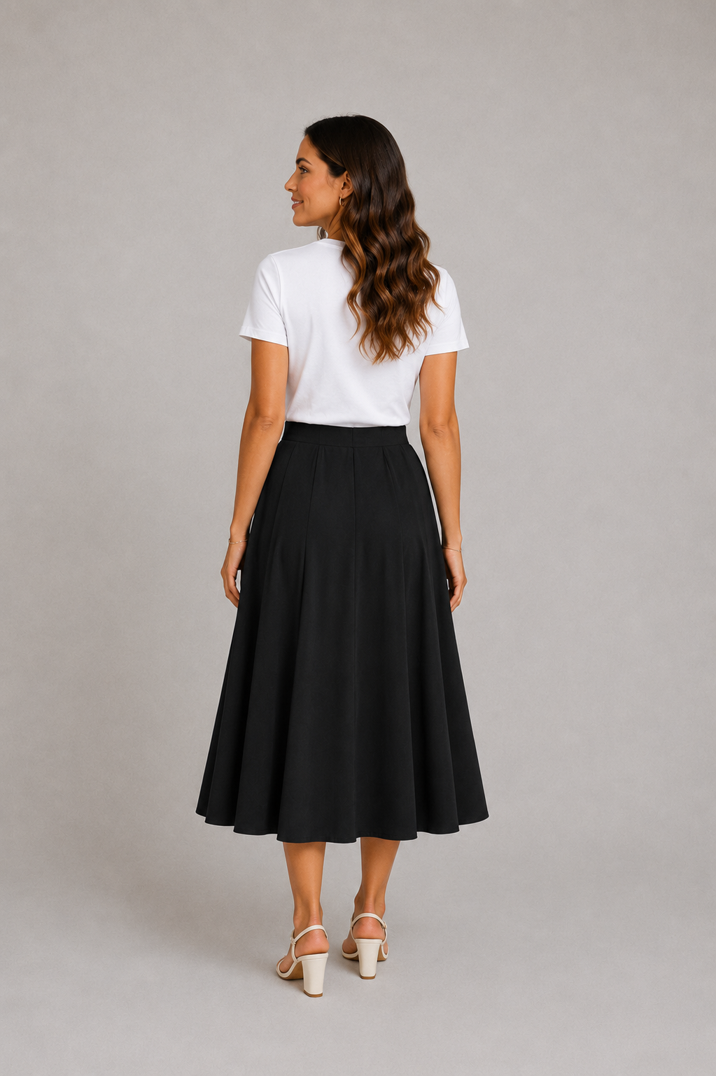 Black Cara Panel Skirts
