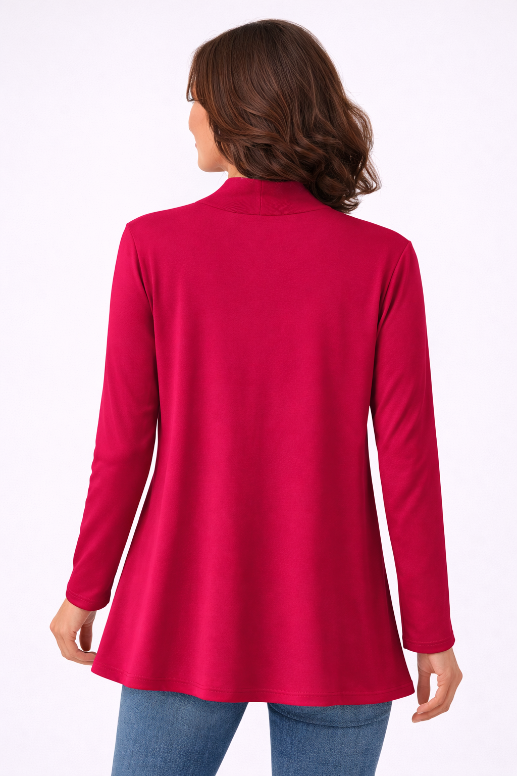 Raspberry Thea Cardigan