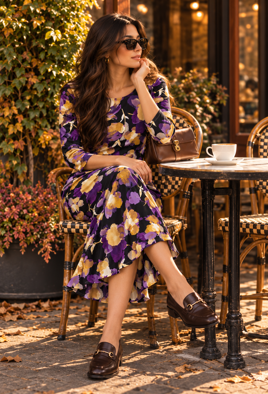 Biscuit Shelley Fluted Dress