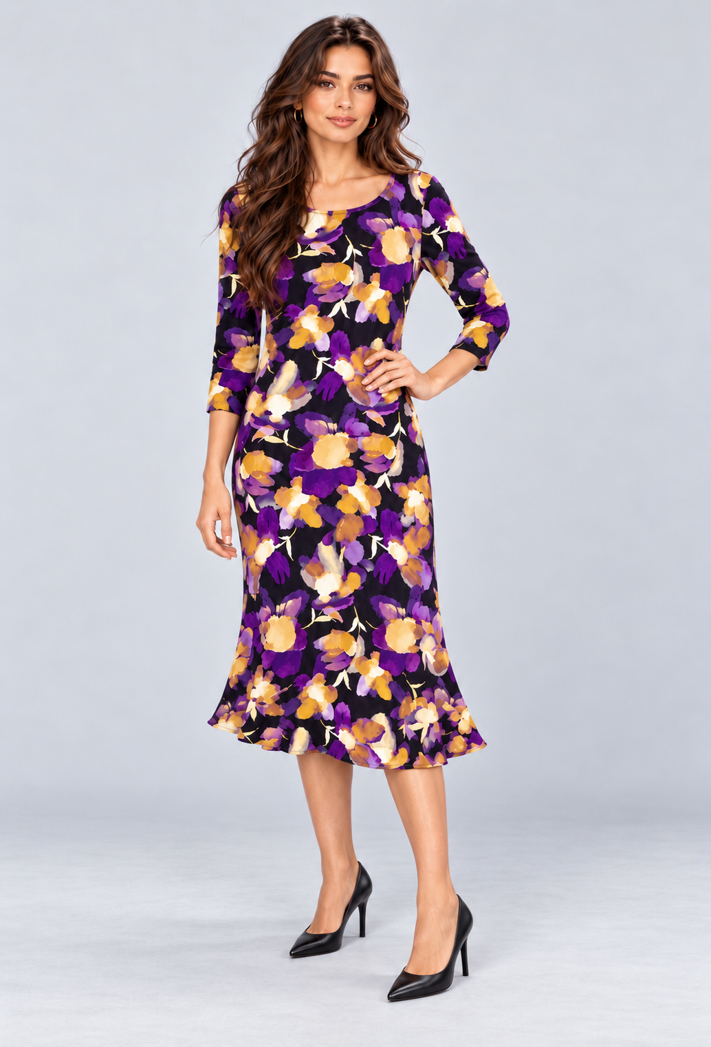 Biscuit Shelley Fluted Dress