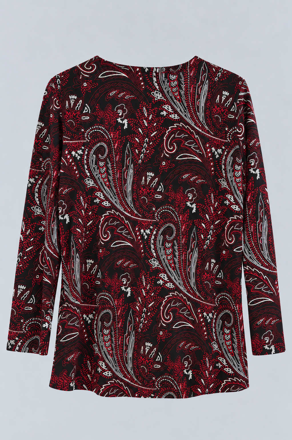 Black Red Orla Three Quarter Top