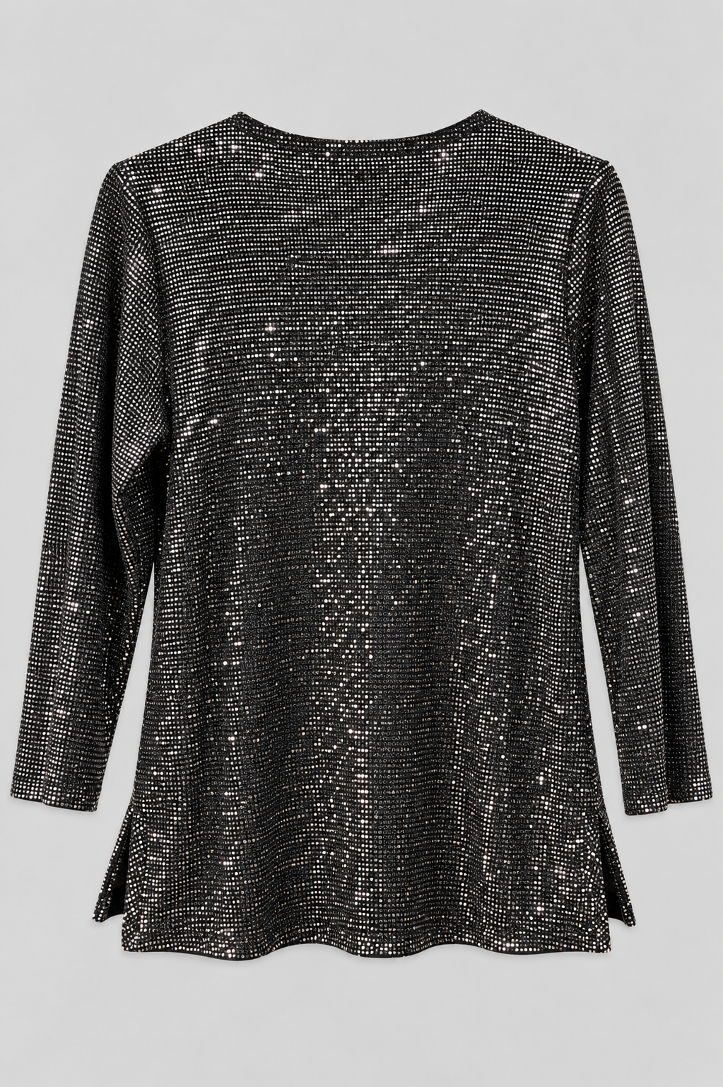 Silver Lexi Sparkle Three Quarter Top