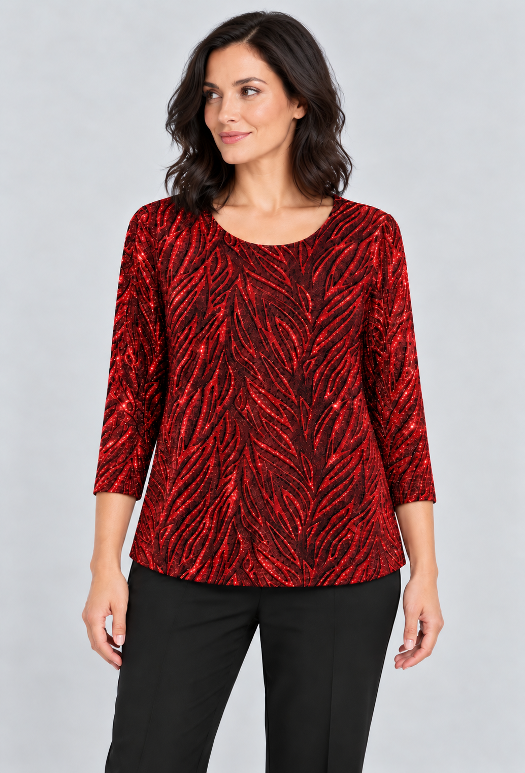 Berry Martha Three- Quarter Top