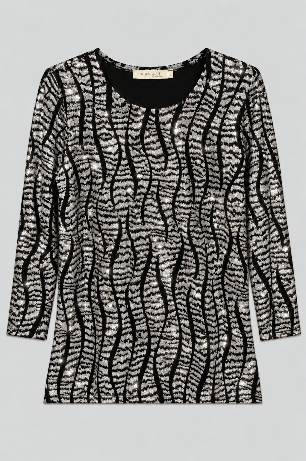 Silver Esme Three Quarter Top