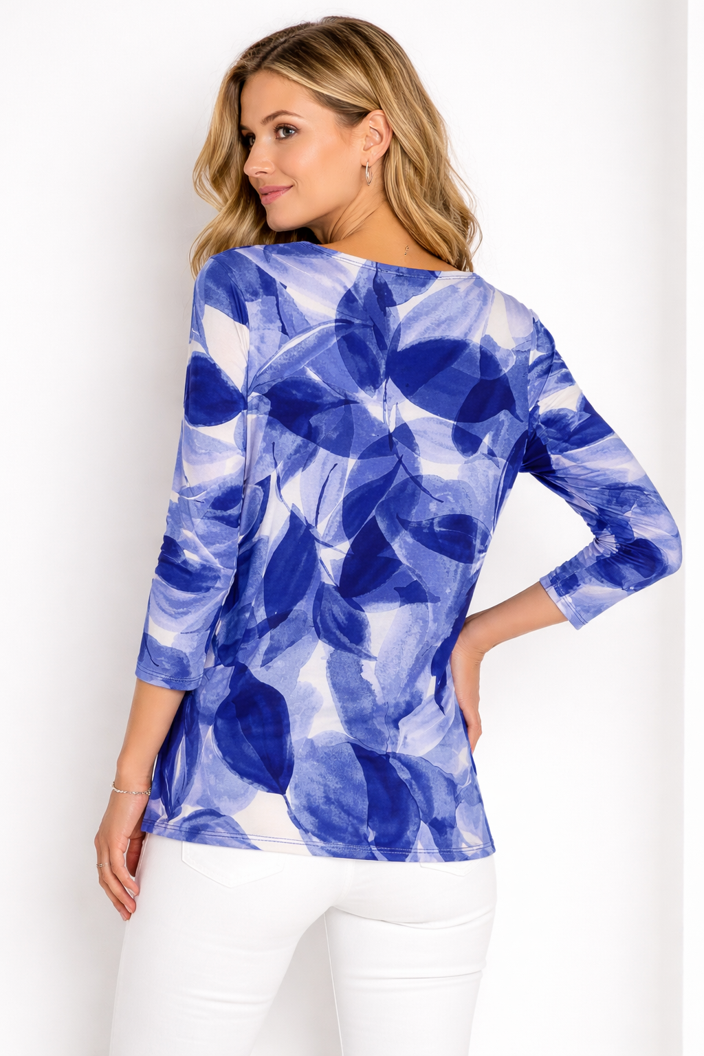 Violet Three-Quarter Sleeve Top