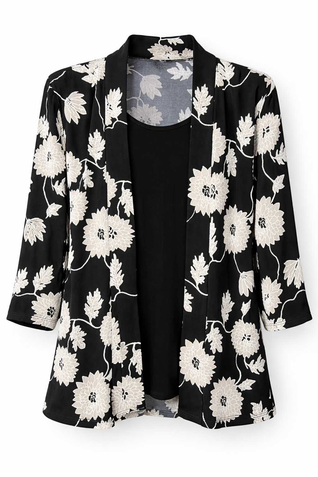 Black Floral Bette Twinset