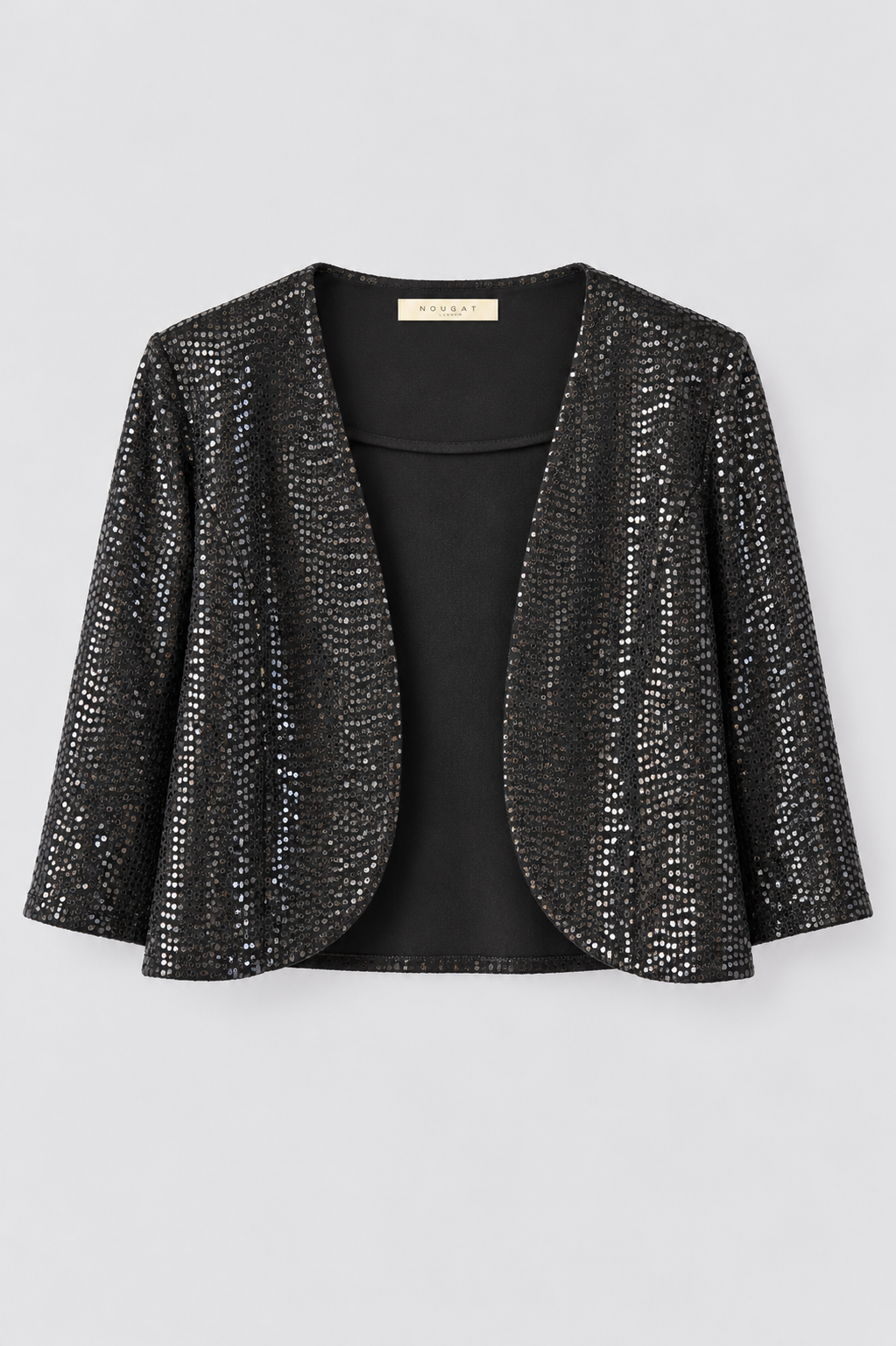 Black Laura Sequin Bolero Jacket
