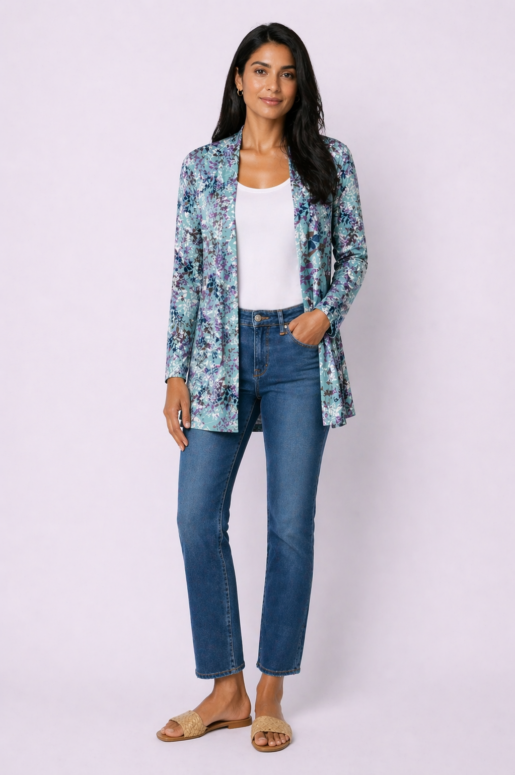 Blue Flora Twinset