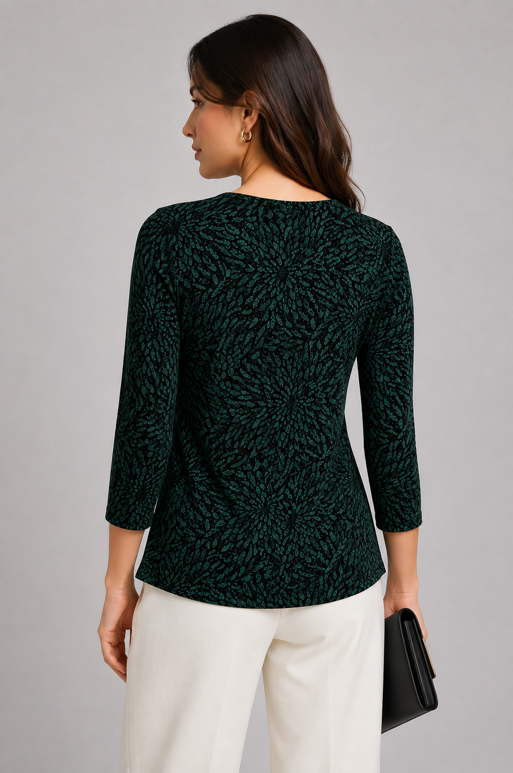 Pine Lorna Three- Quarter Sleeve Top