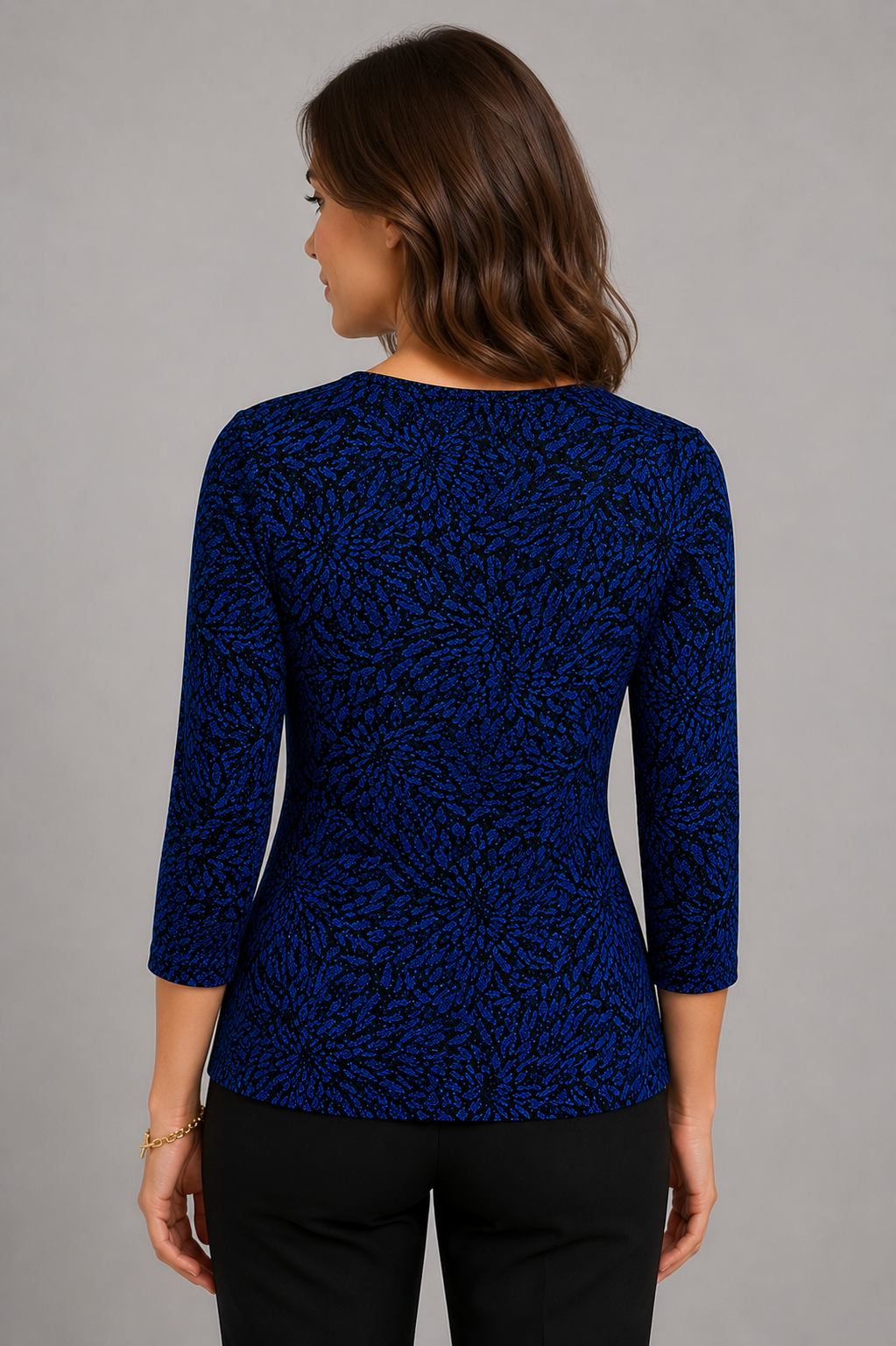 Sapphire Lorna Three- Quarter Sleeve Top