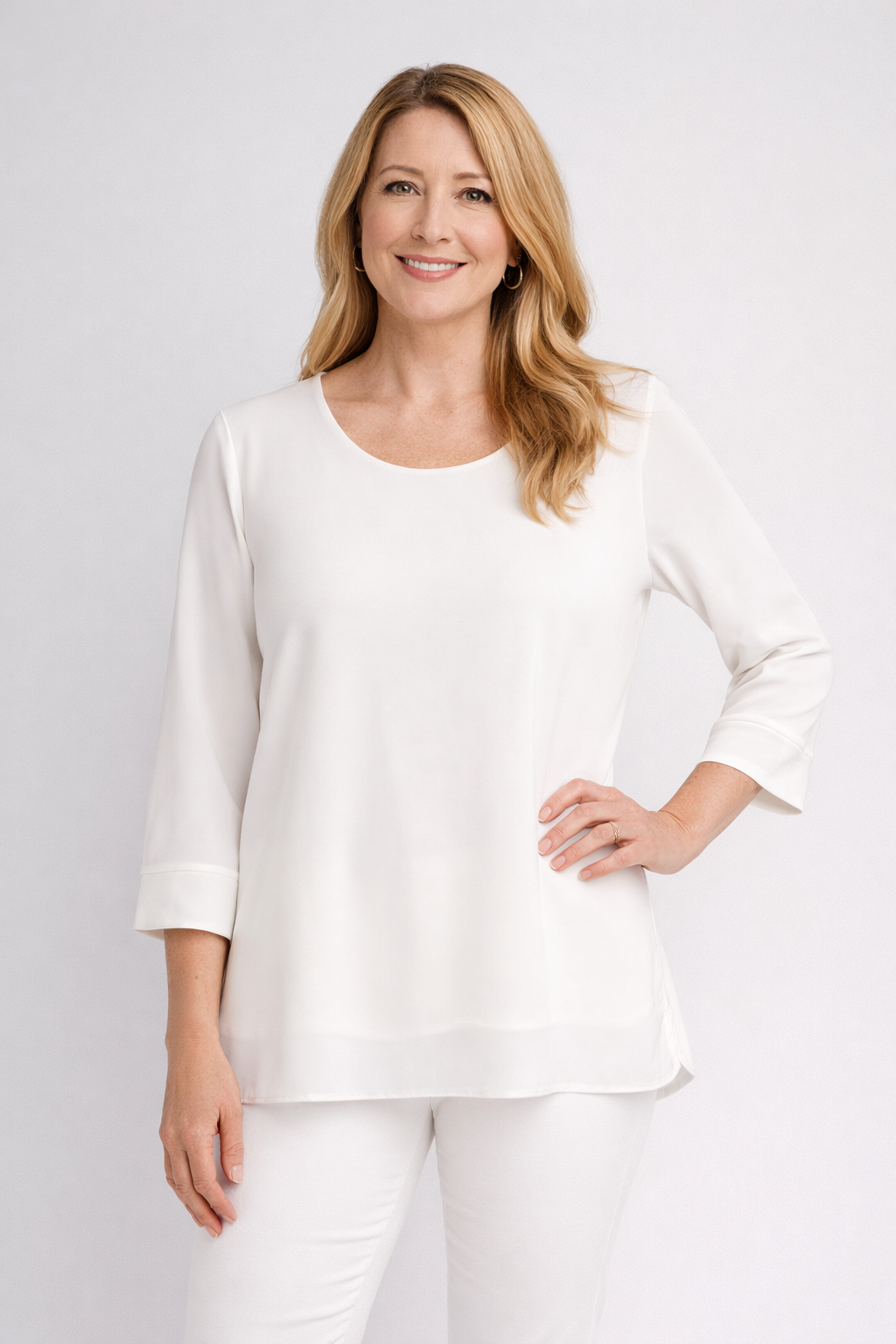 Ivory Maeve Long Sleeve Top