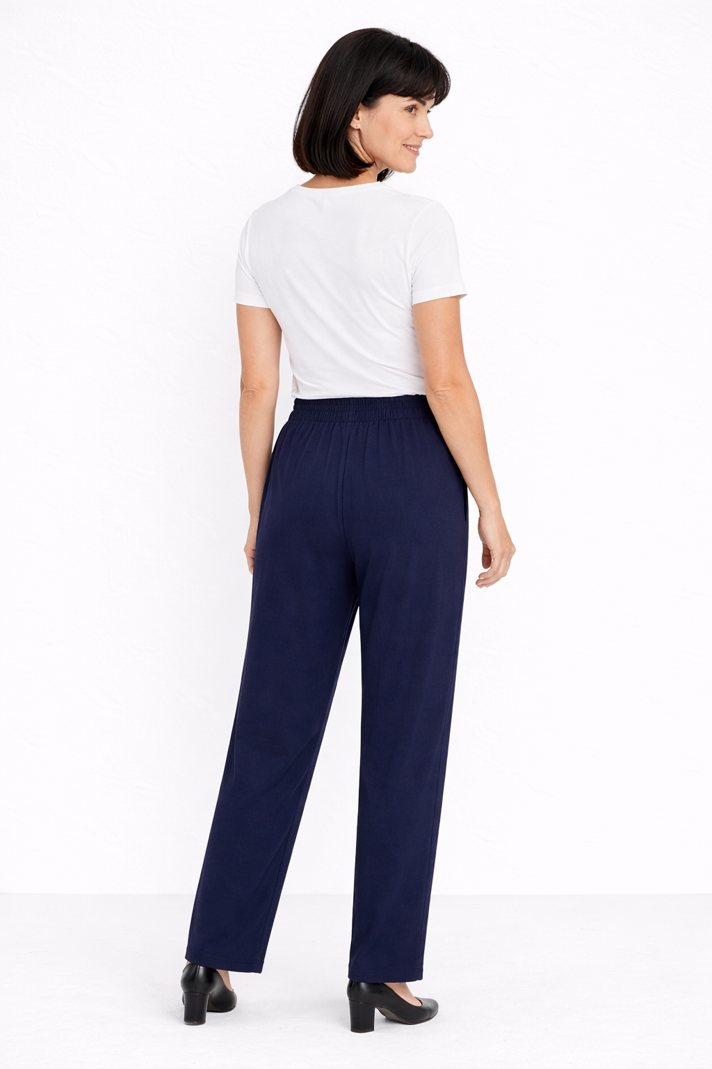 Navy Anna 2 Pockets Trousers