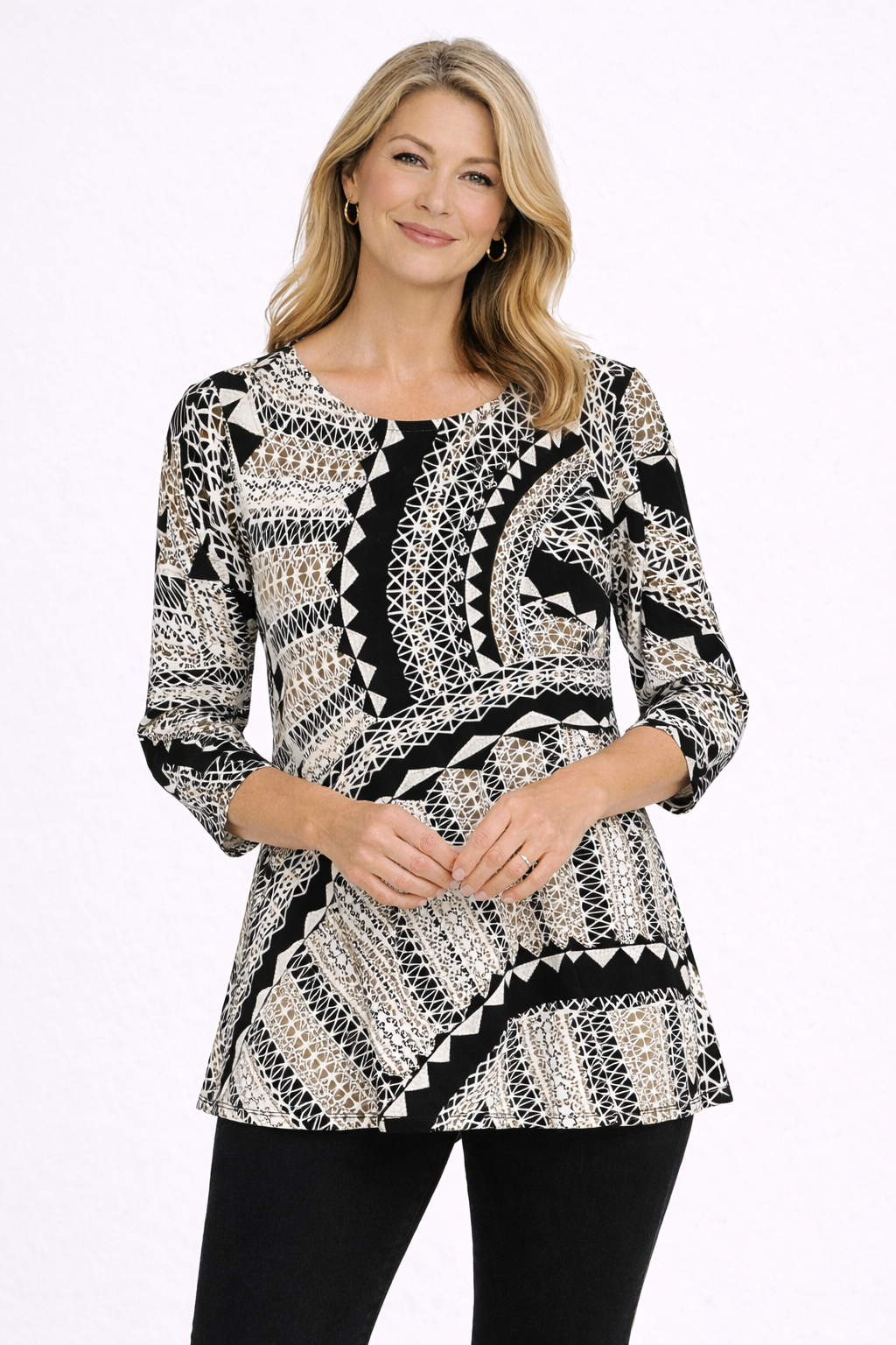 Amber Three-Quarter Sleeve Top