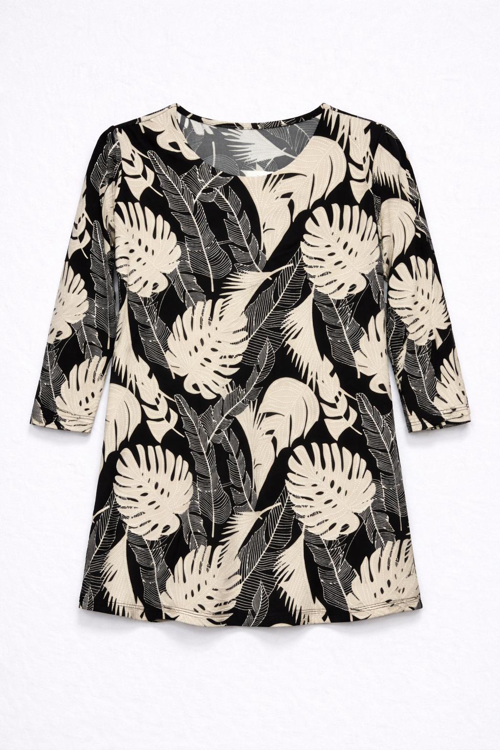 Olive Three-Quarter Sleeve Top