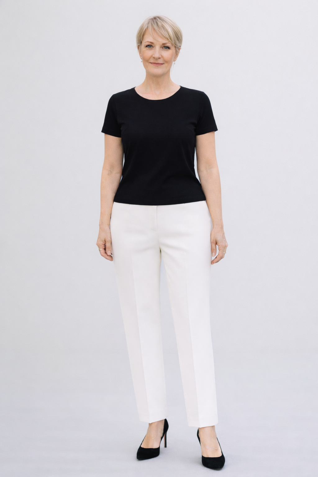 Ivory Meryl 2 Pockets Tapered Trousers