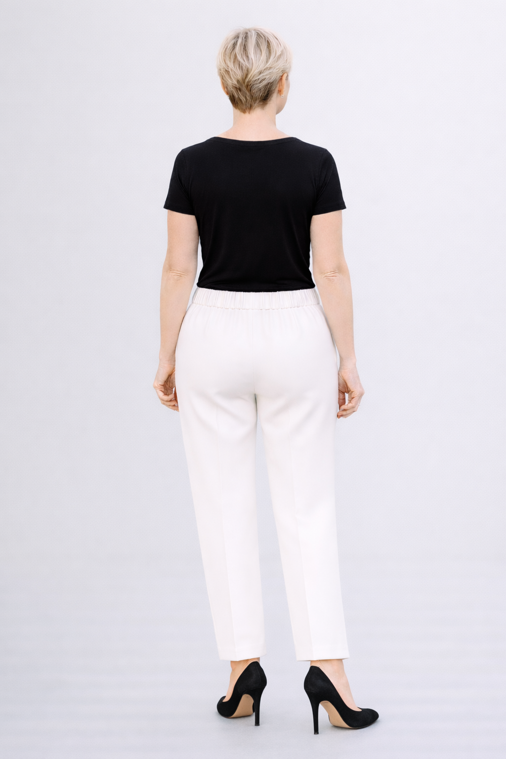 Ivory Meryl 2 Pockets Tapered Trousers