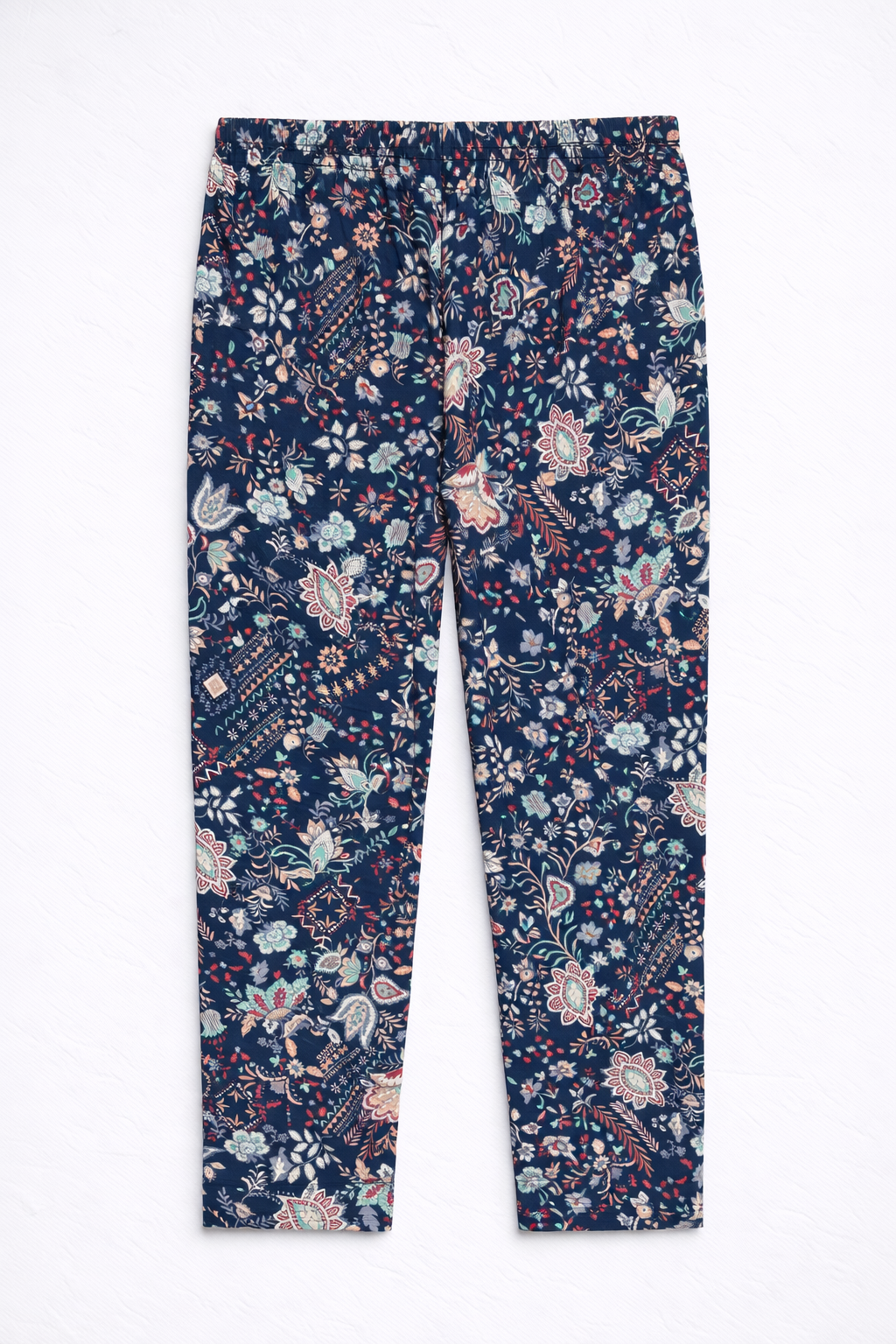 Navy Print Joyce Trousers