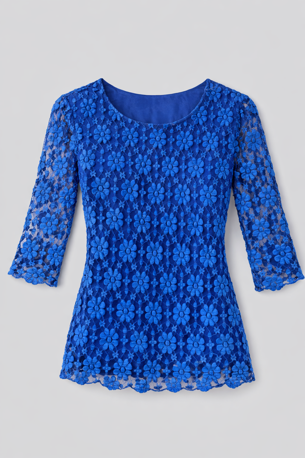Marina Clare Three-Quarter Sleeve Lace Top
