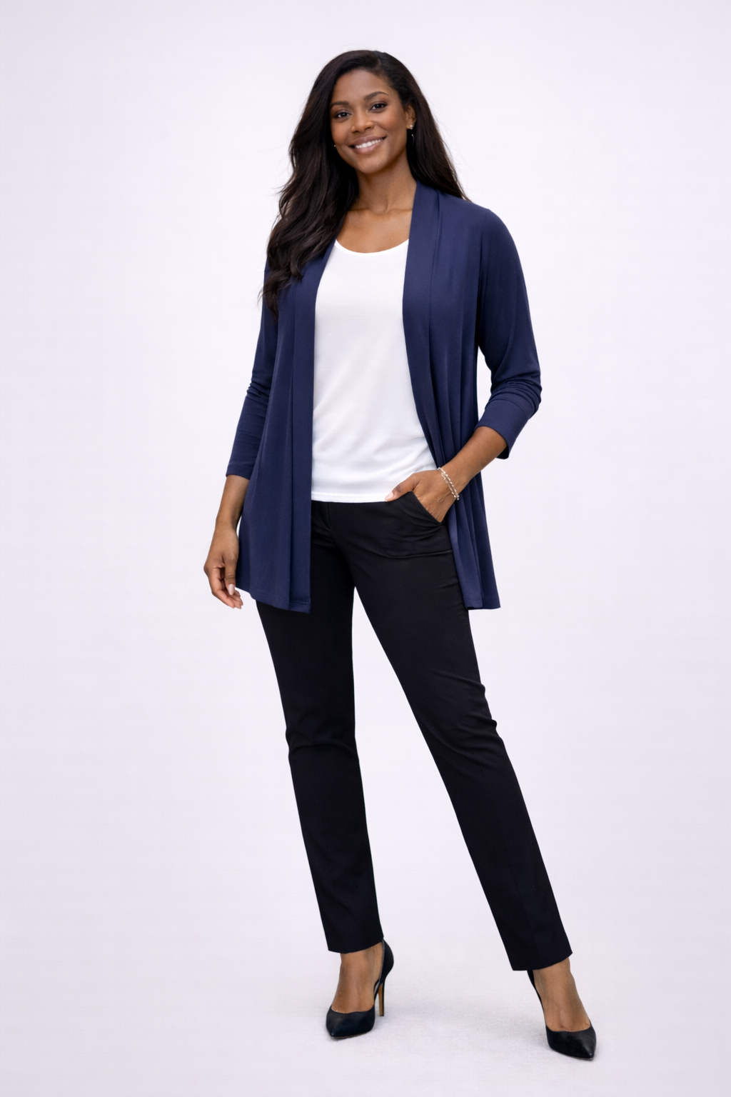Navy Thea Cardigan