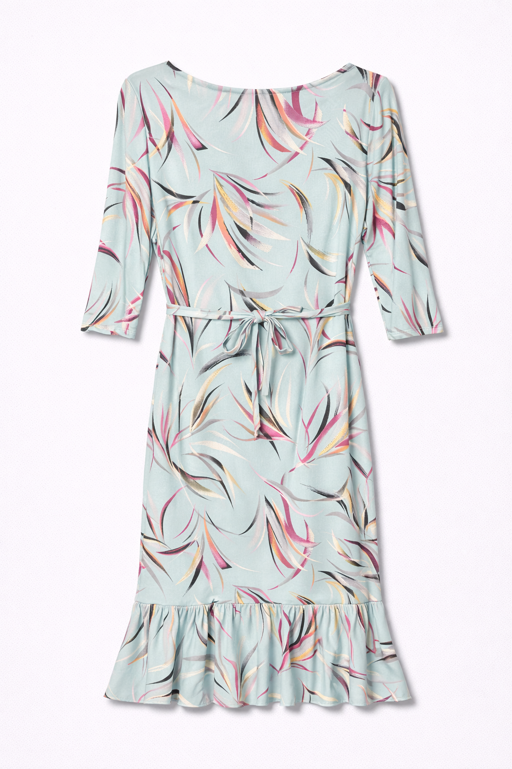 Blue Nancy Fluted Dress