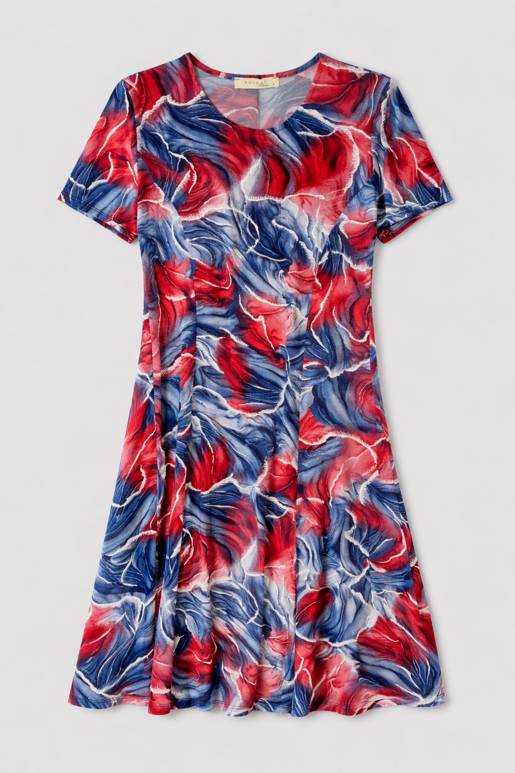 Blue Haze Jayne Short Sleeves Fit and Flare Dress
