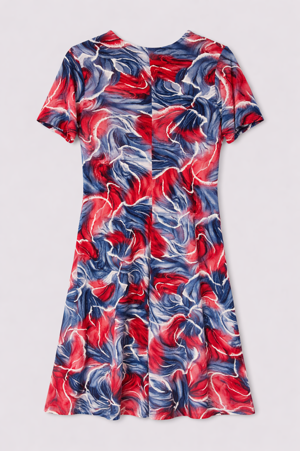 Blue Haze Jayne Short Sleeves Fit and Flare Dress