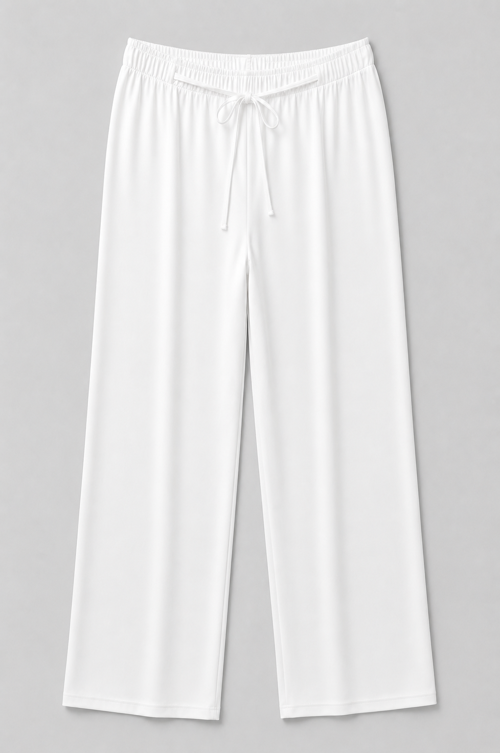White Margot Drawstring Trousers