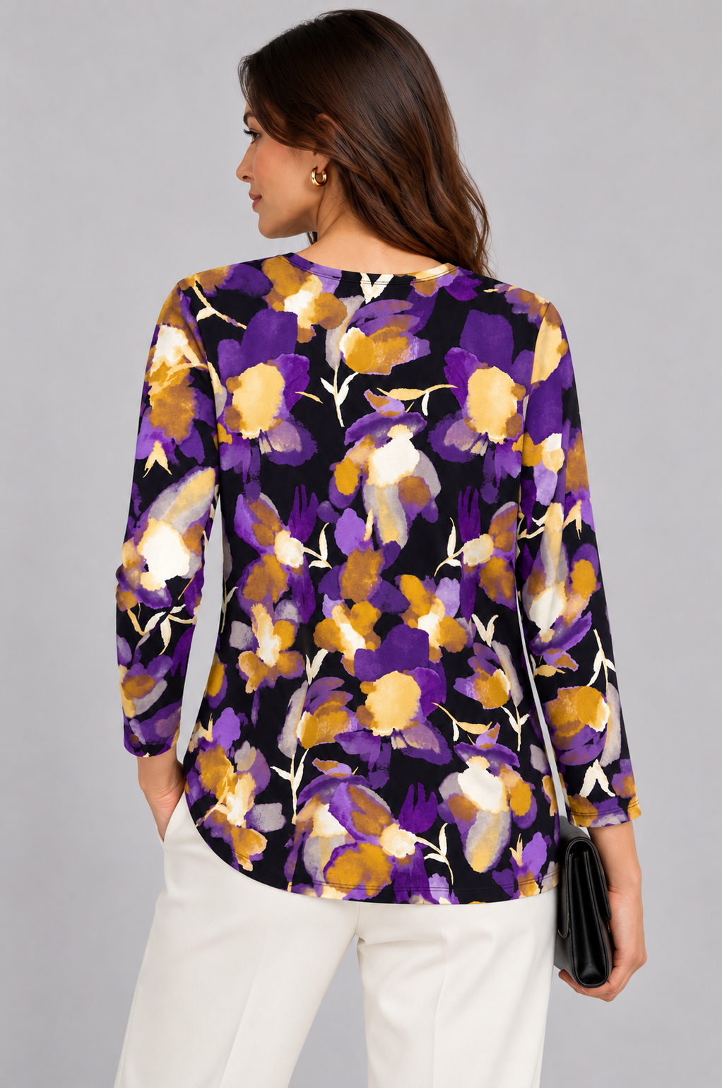 Biscuit Shelley Three- Quarter Sleeve Top