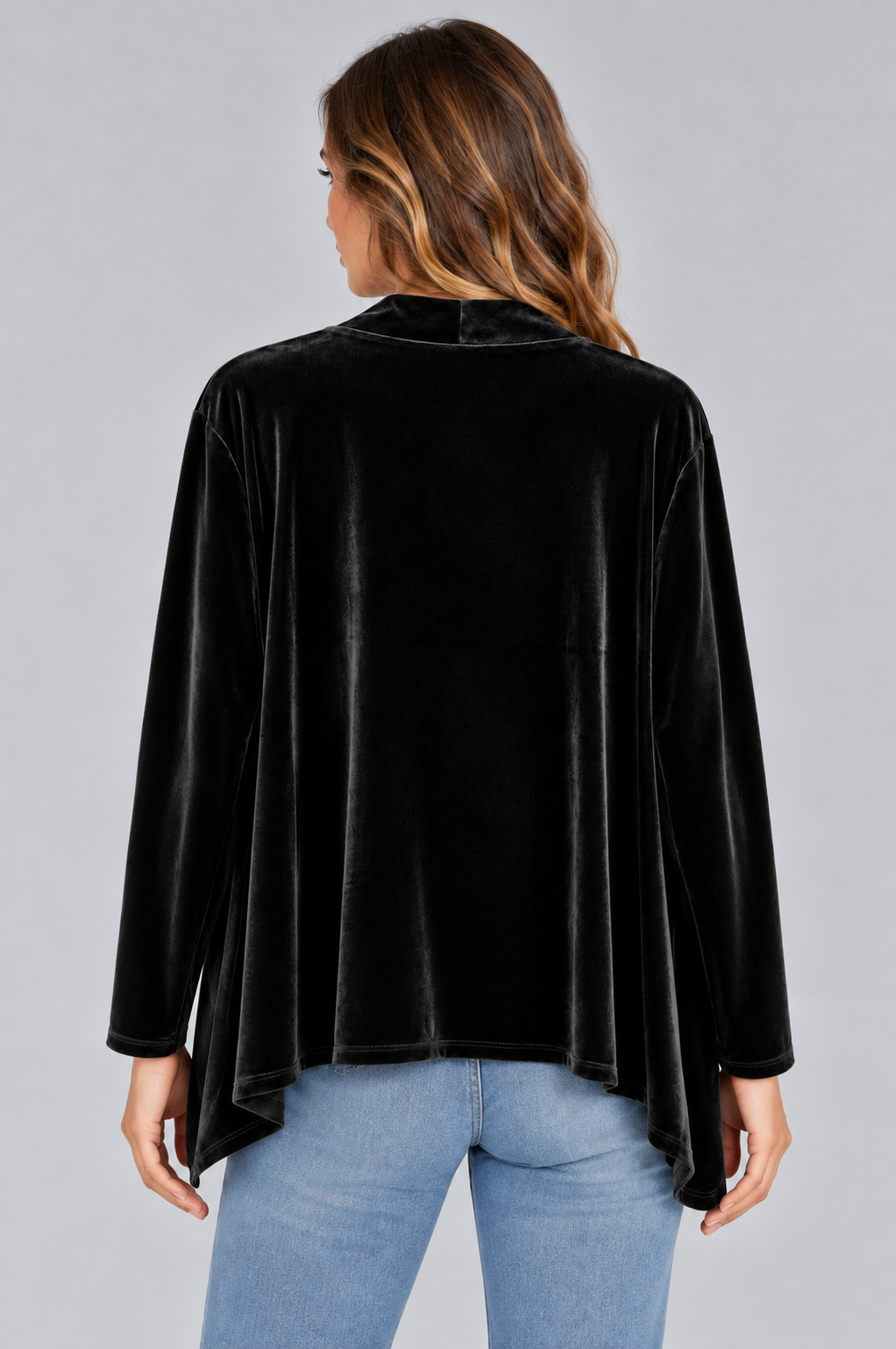 Black Erica Velvet Cardigan