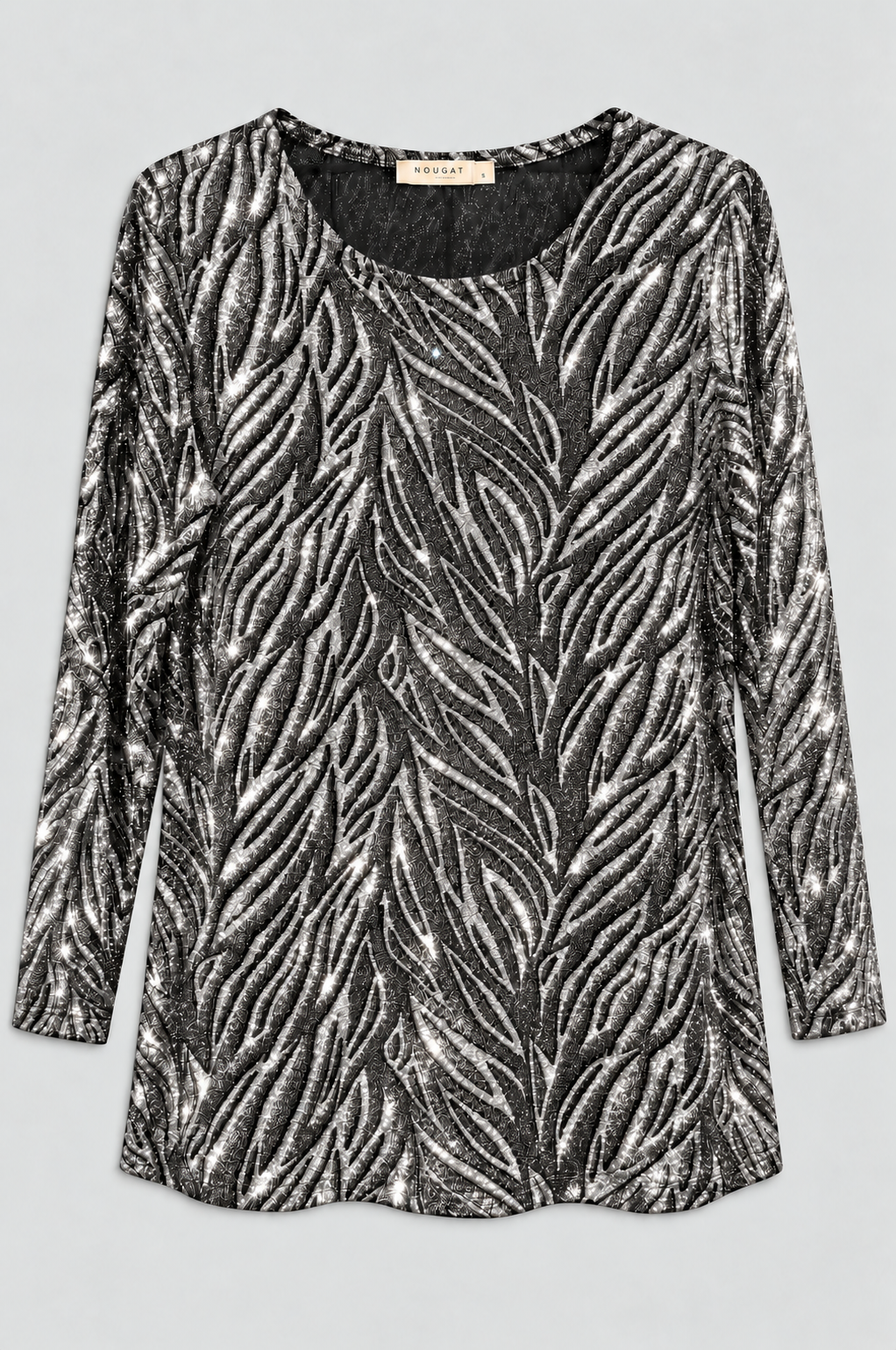 Silver Martha Three- Quarter Top