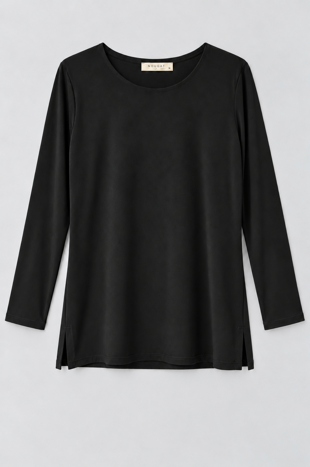 Black Lisa Three- Quarter Sleeve Top